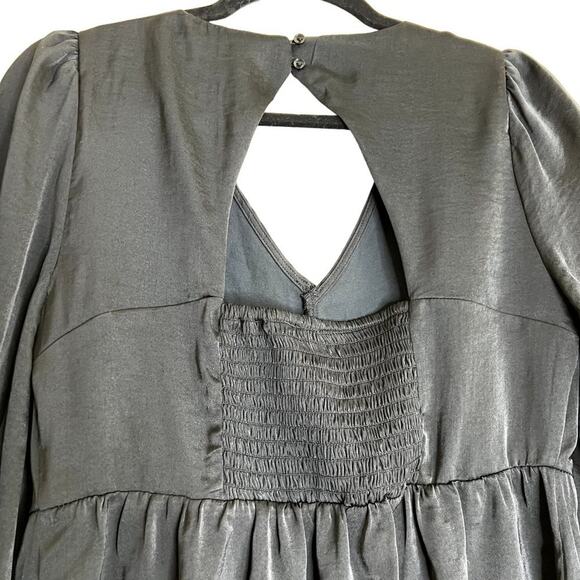 Ingrid Isabel Maternity Top Blouse Women Small Black Smoked V-Neck Minimalistic - Picture 9 of 10